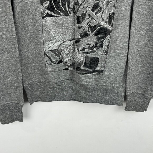 Marvel Sweater Size S Gray Long Sleeve Raglan Crew Neck Cotton Polyester Rayon - Picture 4 of 9